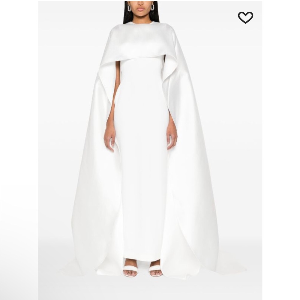 Solace London cape maxi dress
